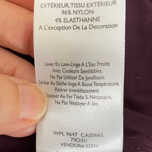 Eddie Bauer Travex High Neck Full Zip Multi Pockets Nylon Vest Purple Sz XS - Picture 11 of 14